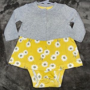 Carter’s 2-Piece Yellow Dress & Cardigan Set